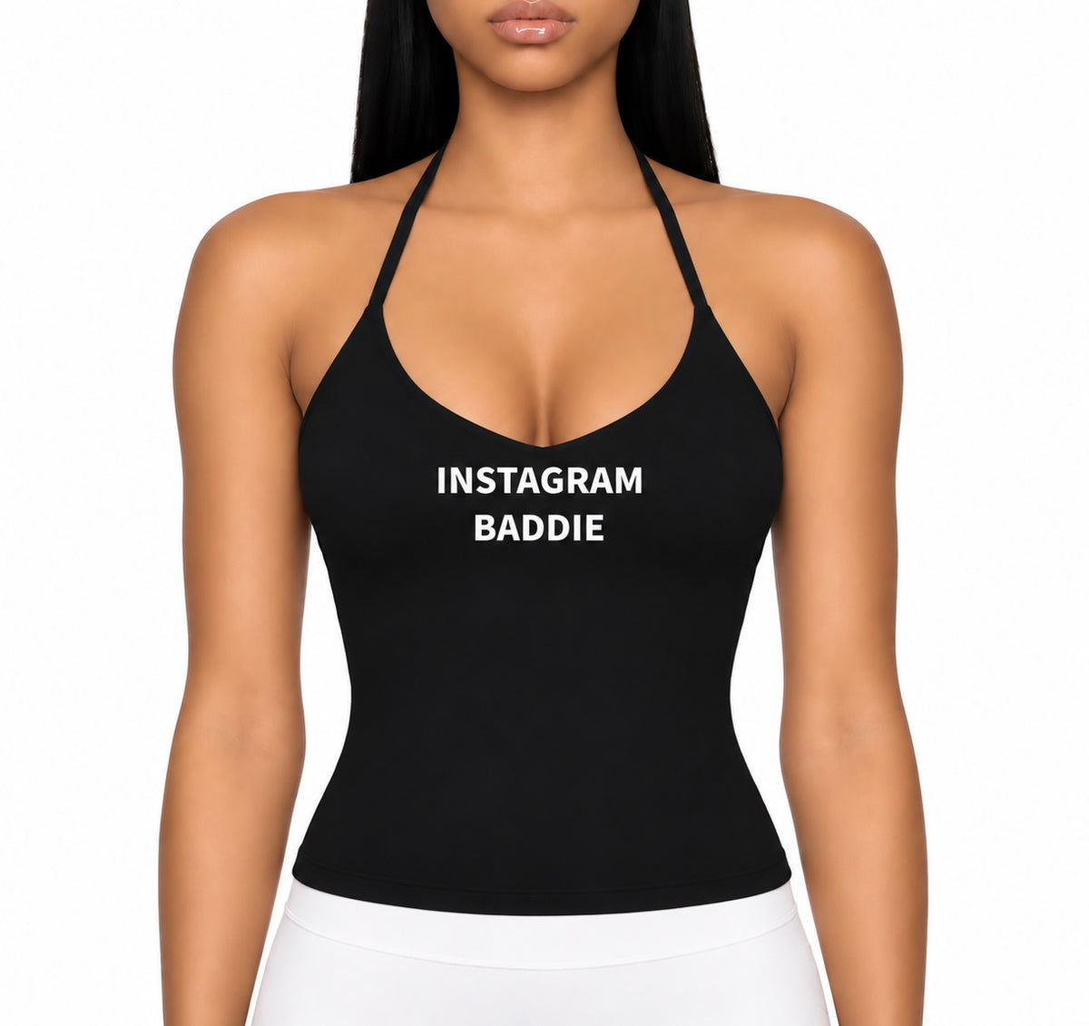 INSTAGRAM BADDIE Halter Top